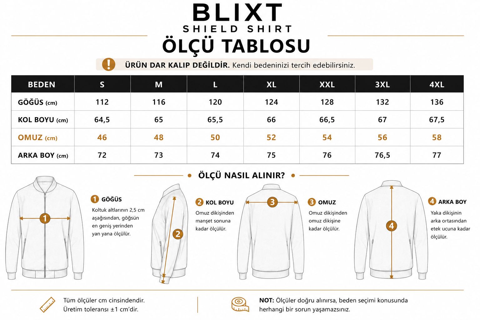 Beden Tablosu